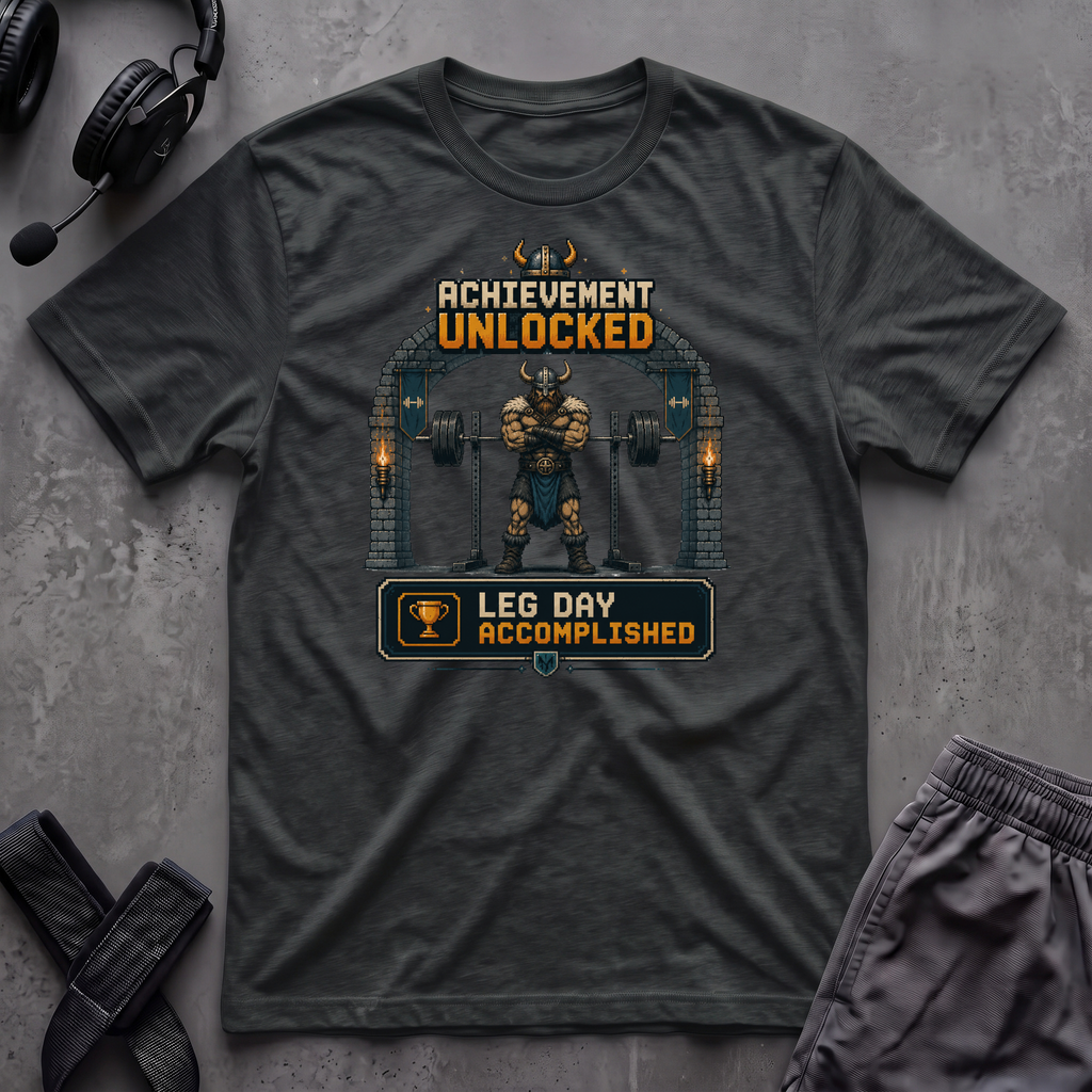 Leg Day Achievement Unlocked T-Shirt