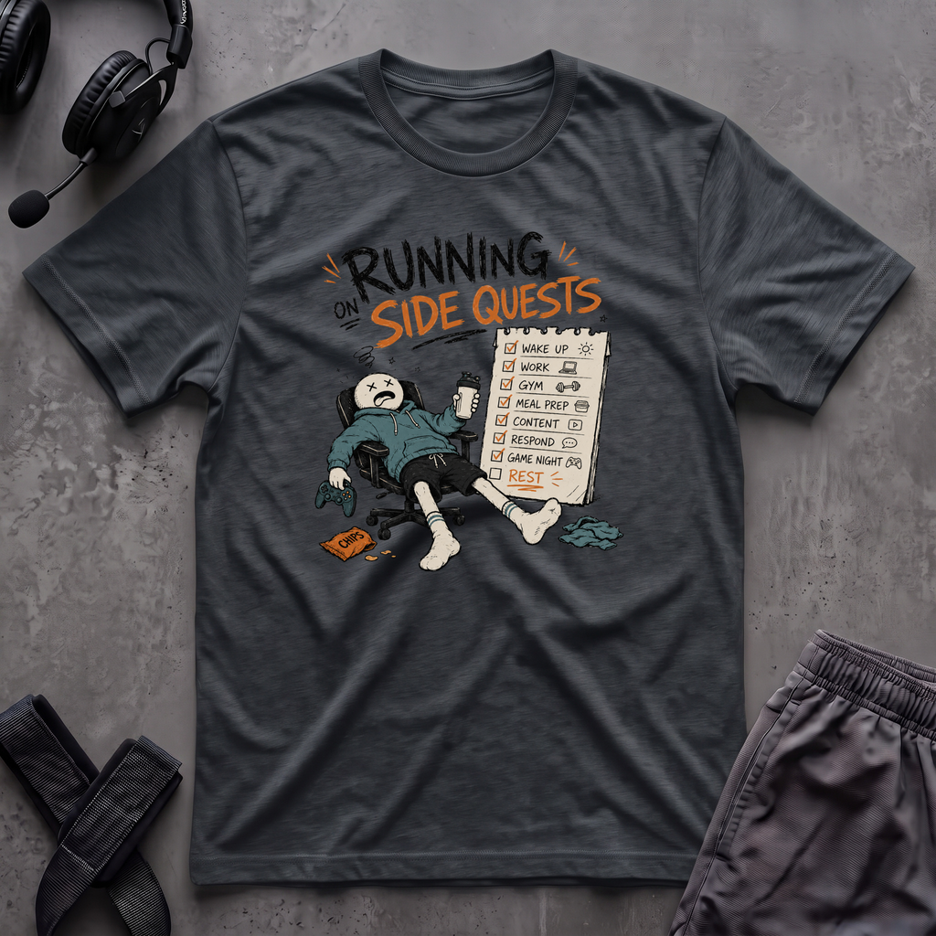 Running On Side Quests T-Shirt