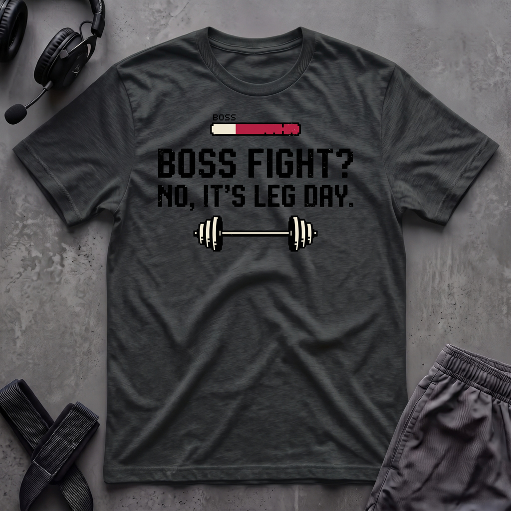 Boss Fight No, It´s Leg Day  T-Shirt