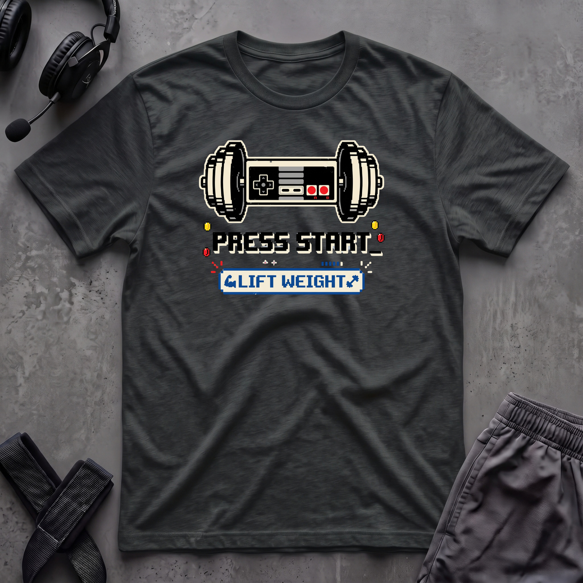 Press Start Lift Weight T-Shirt