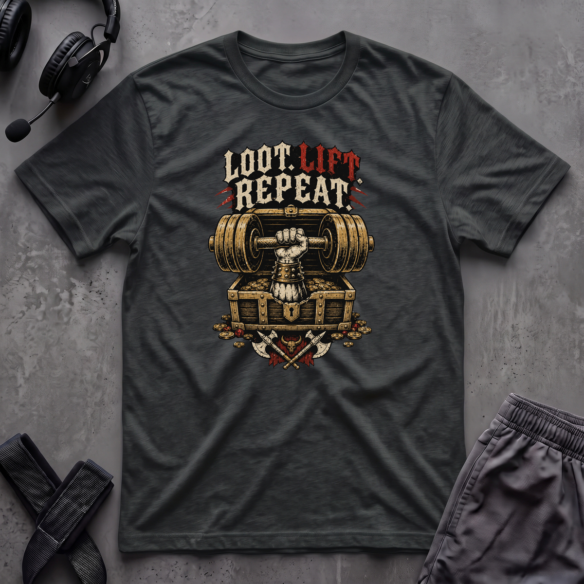 Loot. Lift. Repeat. T-Shirt