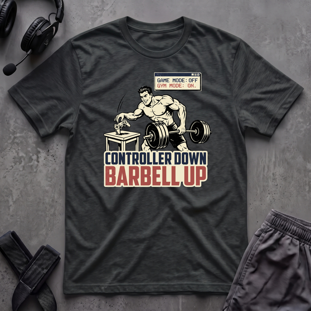Controller Down Barbell Up  T-Shirt