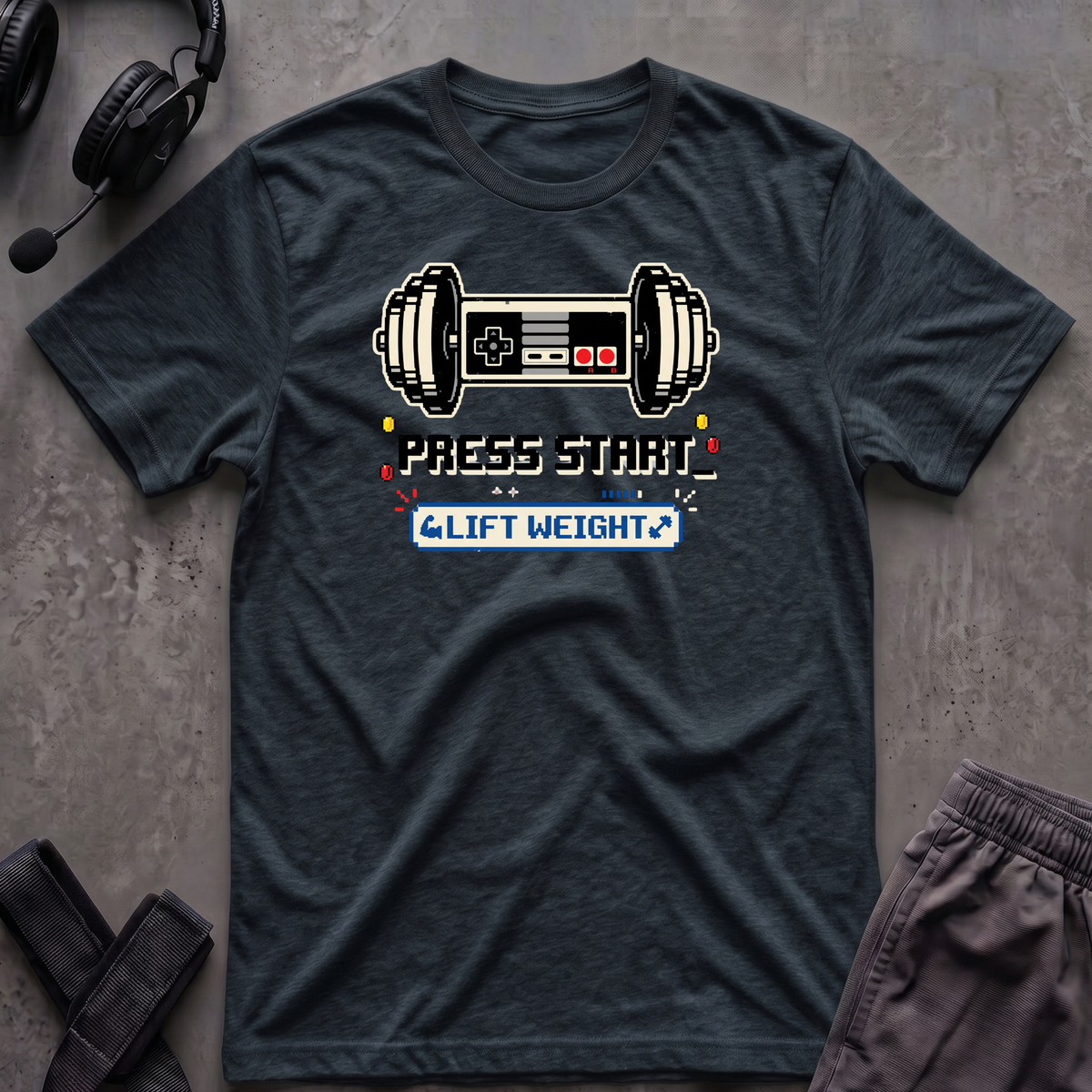 Press Start Lift Weight T-Shirt