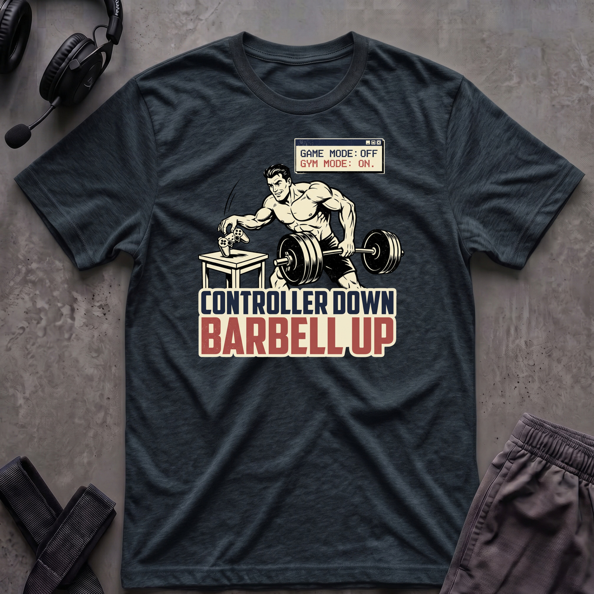 Controller Down Barbell Up  T-Shirt