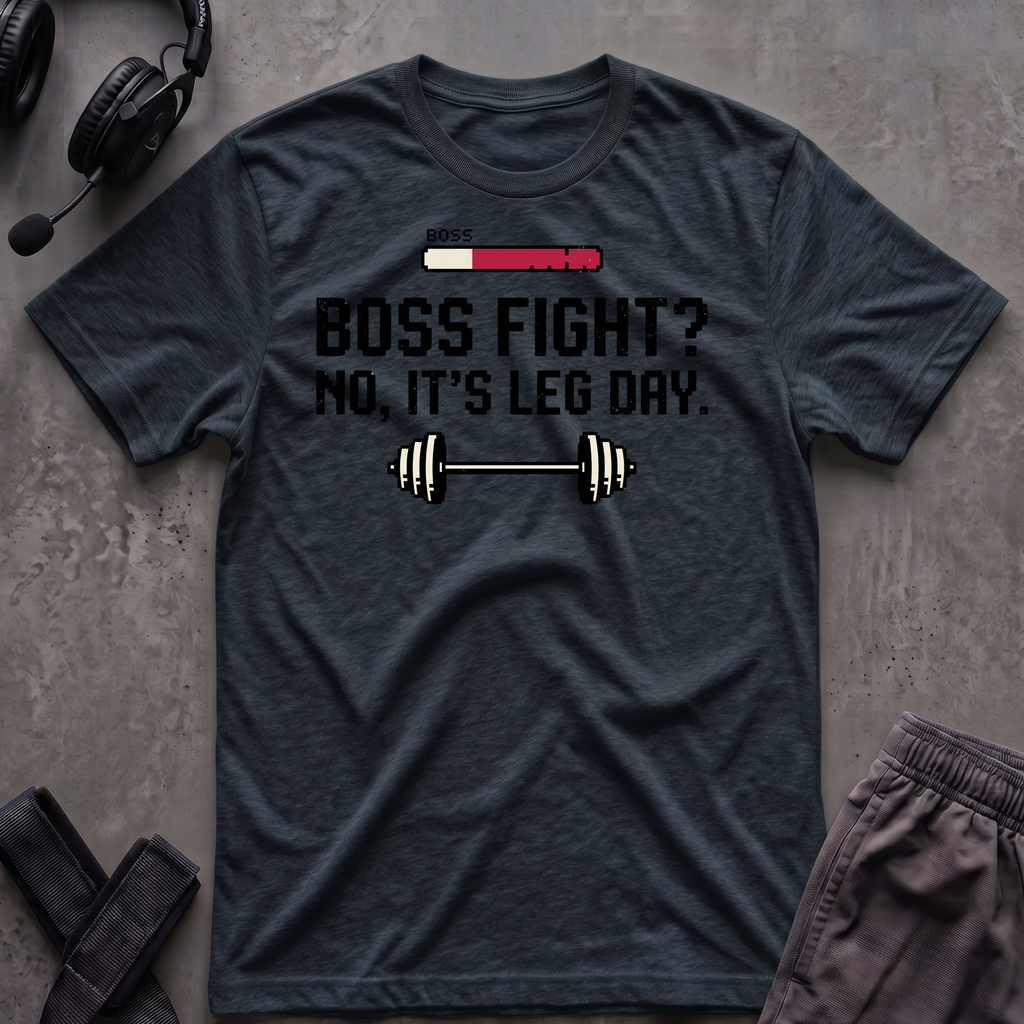 Boss Fight No, It´s Leg Day  T-Shirt