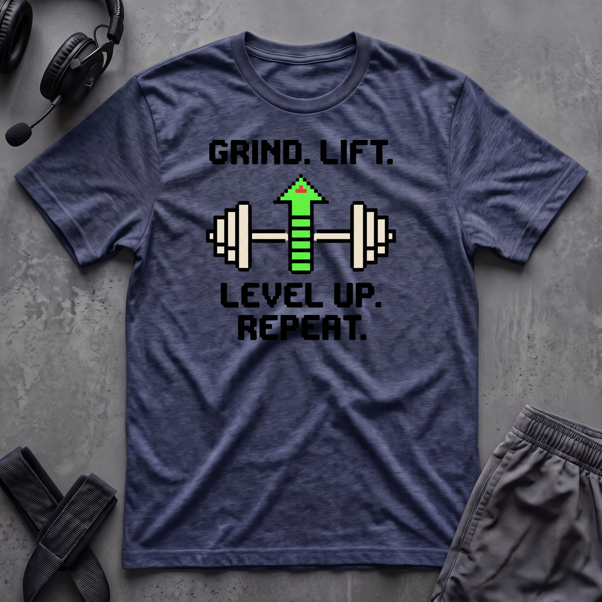 Grind.Lift.Level Up.Repeat.  T-Shirt