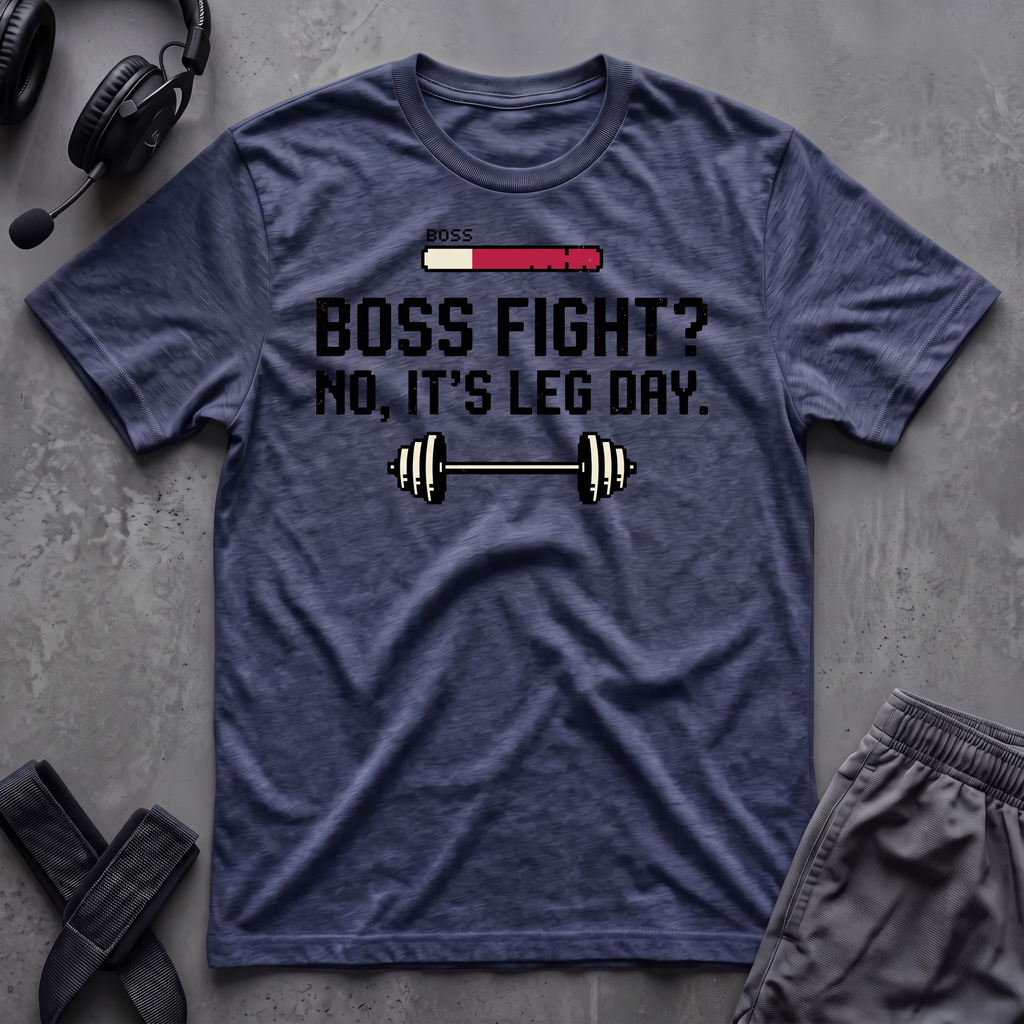 Boss Fight No, It´s Leg Day  T-Shirt