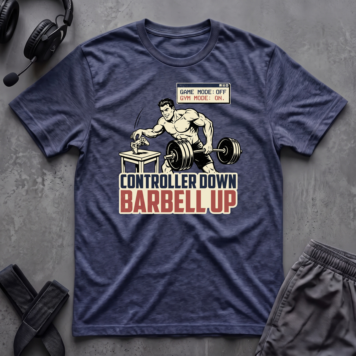 Controller Down Barbell Up  T-Shirt