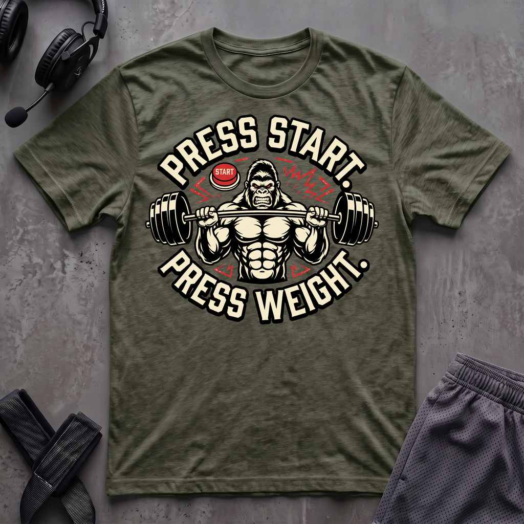 Press Start. Press Weight. T-Shirt