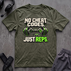 No Cheat Codes Just Reps T-Shirt
