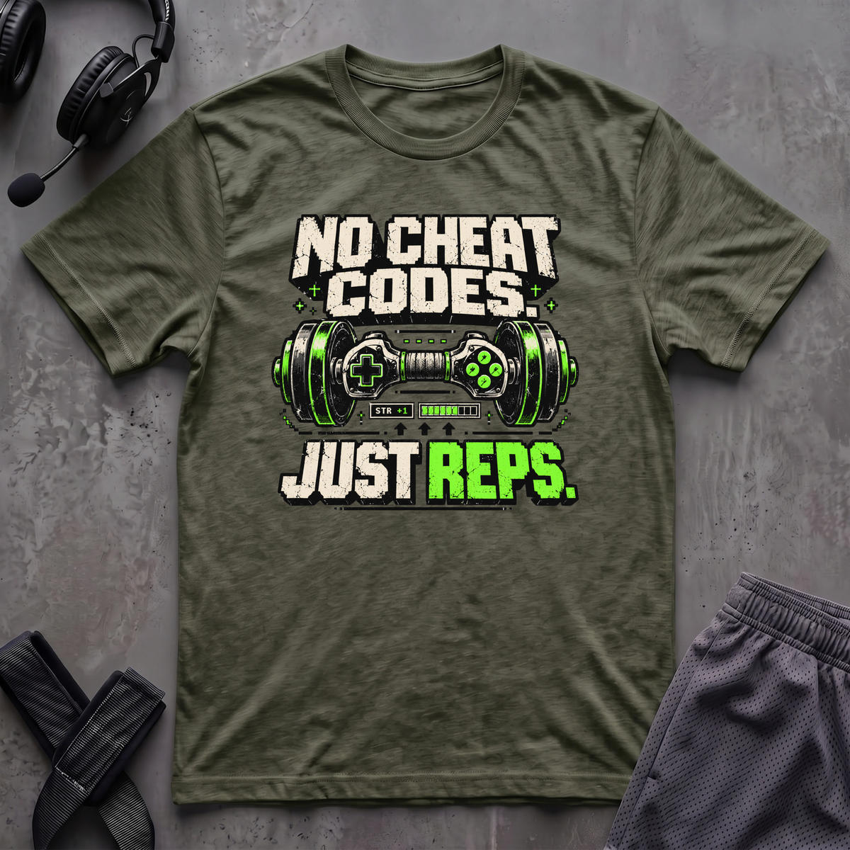 No Cheat Codes Just Reps T-Shirt