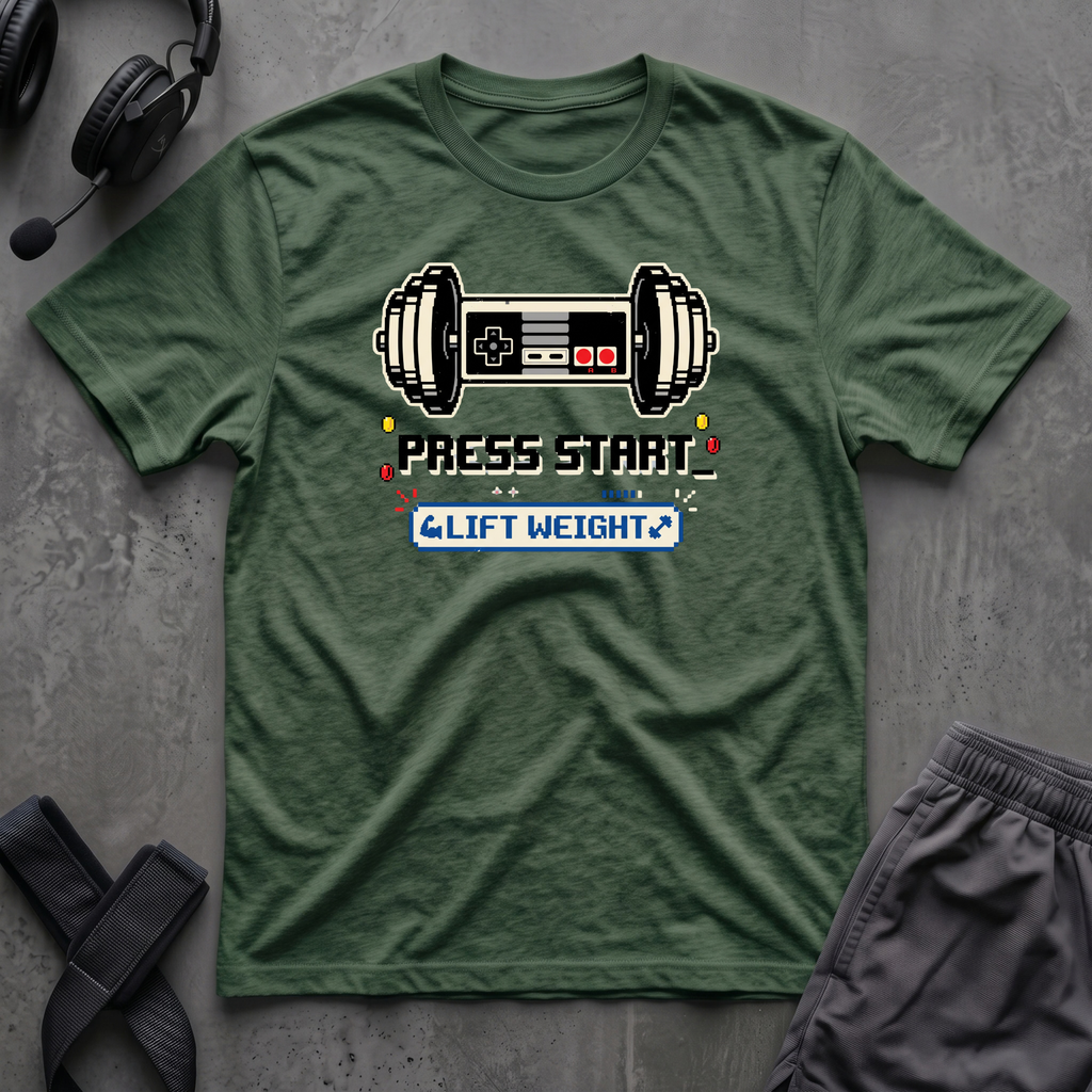 Press Start Lift Weight T-Shirt