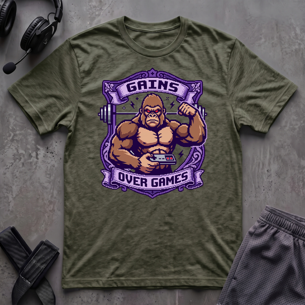 Gains Over Games T-Shirt