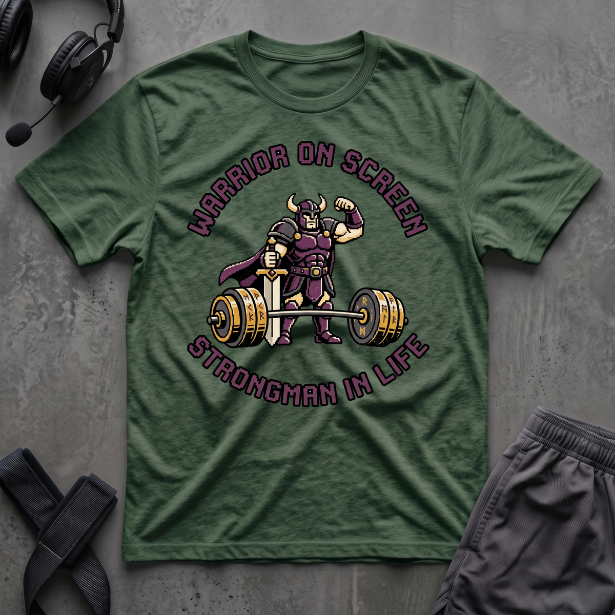 Warrior On Screen Strongman In Life T-Shirt