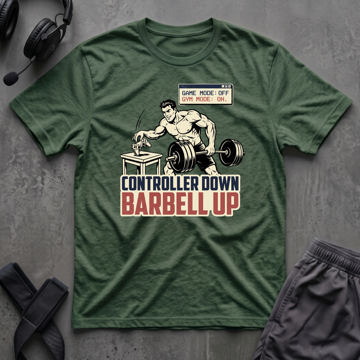 Controller Down Barbell Up  T-Shirt
