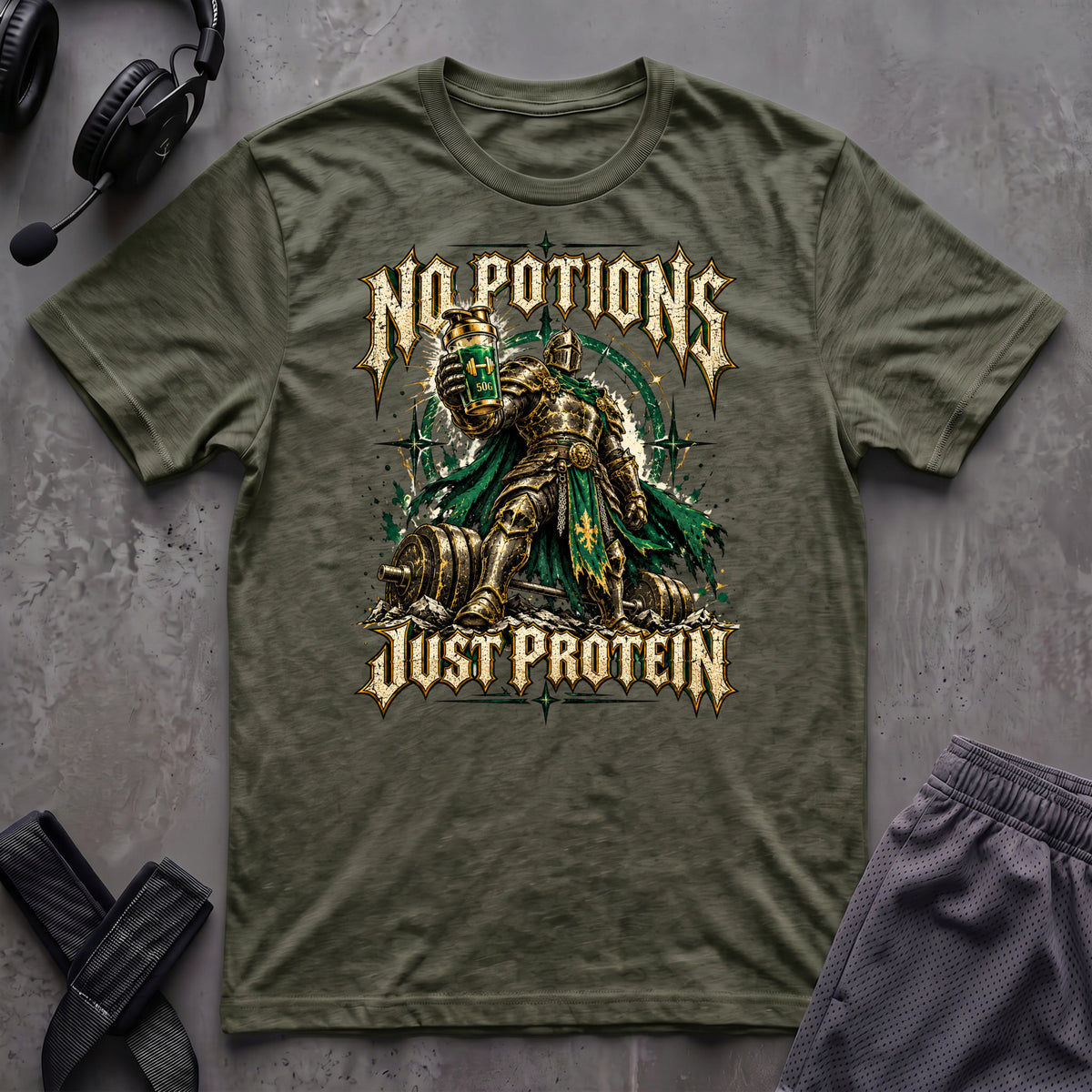 No Potions Just Protein T-Shirt
