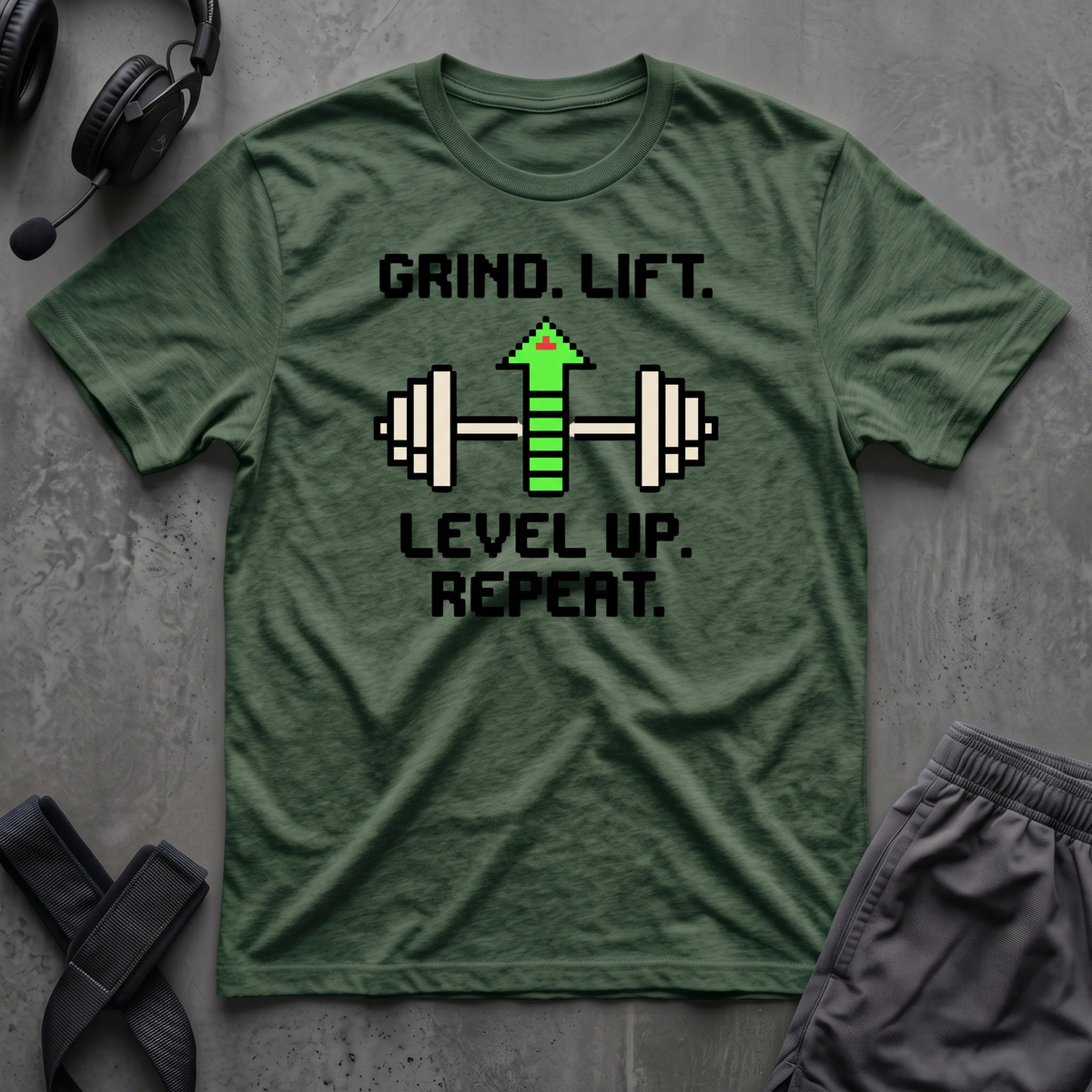 Grind.Lift.Level Up.Repeat.  T-Shirt