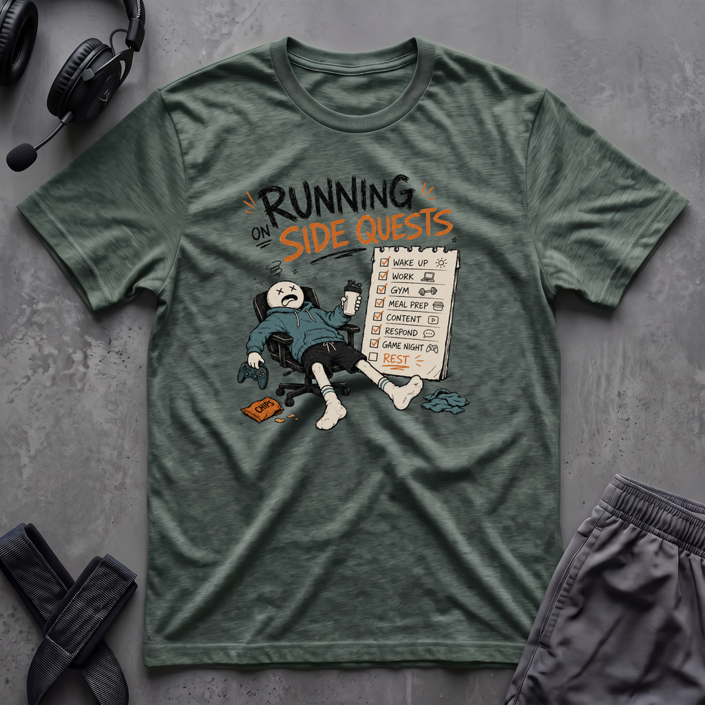 Running On Side Quests T-Shirt