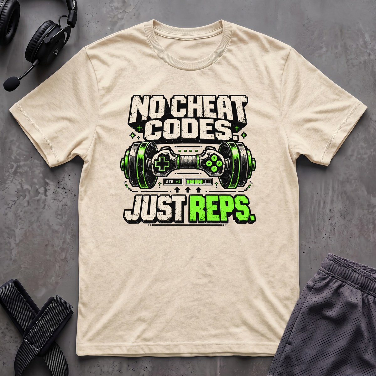 No Cheat Codes Just Reps T-Shirt