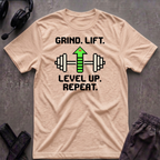 Grind.Lift.Level Up.Repeat.  T-Shirt