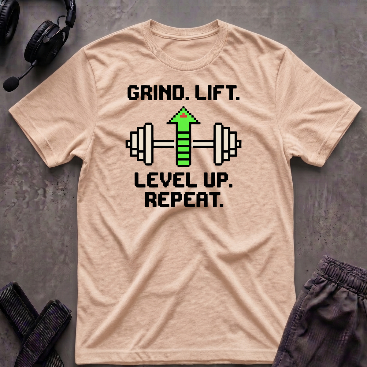 Grind.Lift.Level Up.Repeat.  T-Shirt