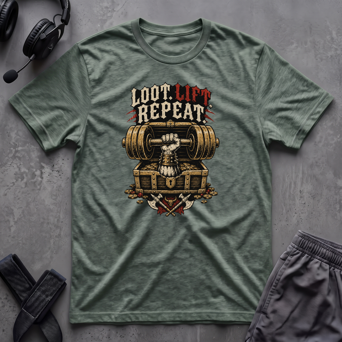 Loot. Lift. Repeat. T-Shirt