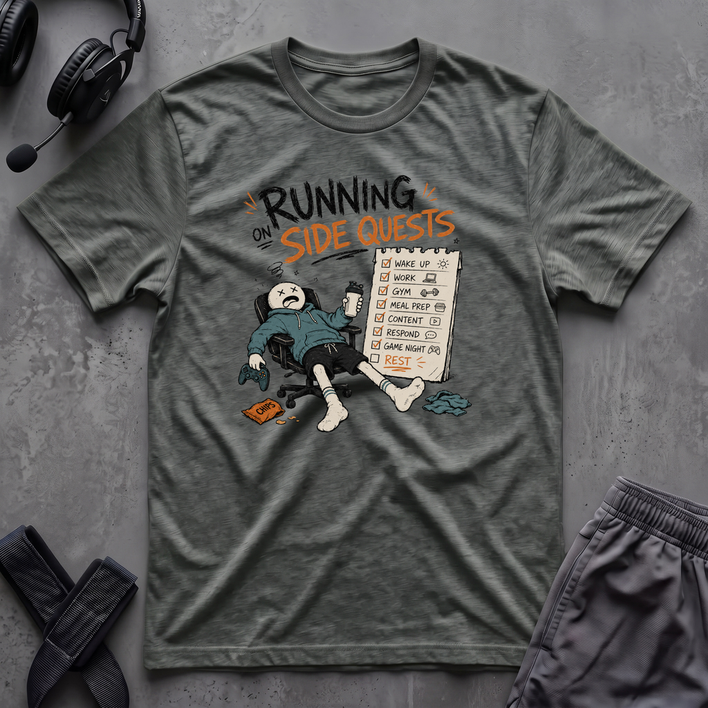Running On Side Quests T-Shirt