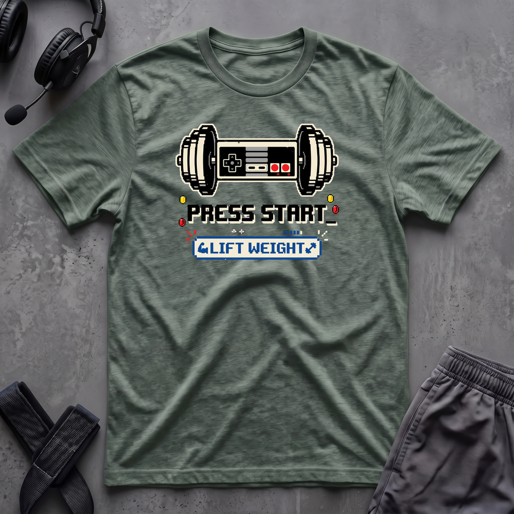 Press Start Lift Weight T-Shirt
