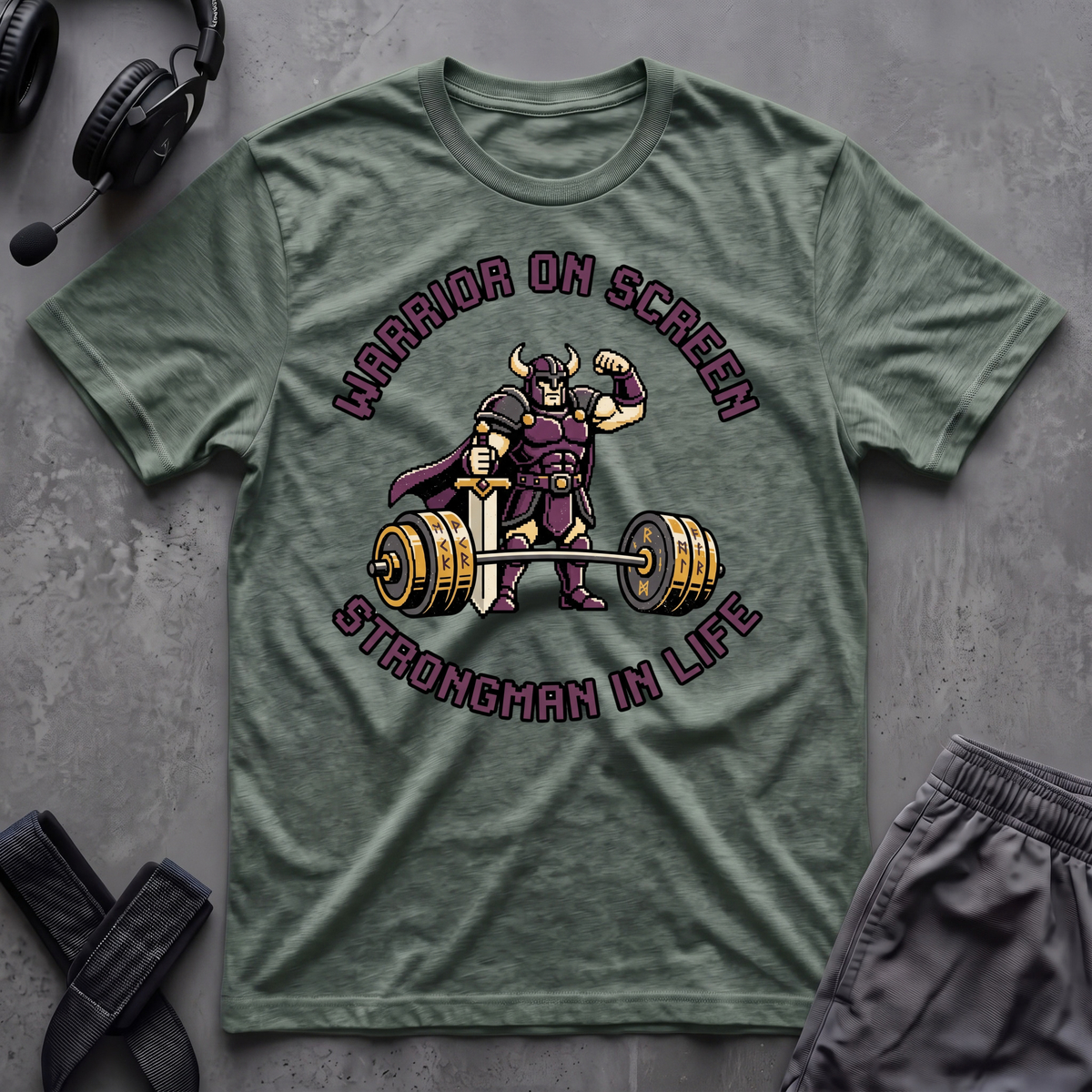 Warrior On Screen Strongman In Life T-Shirt