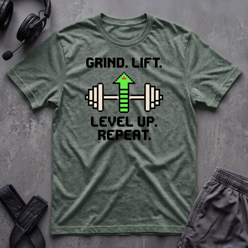 Grind.Lift.Level Up.Repeat.  T-Shirt
