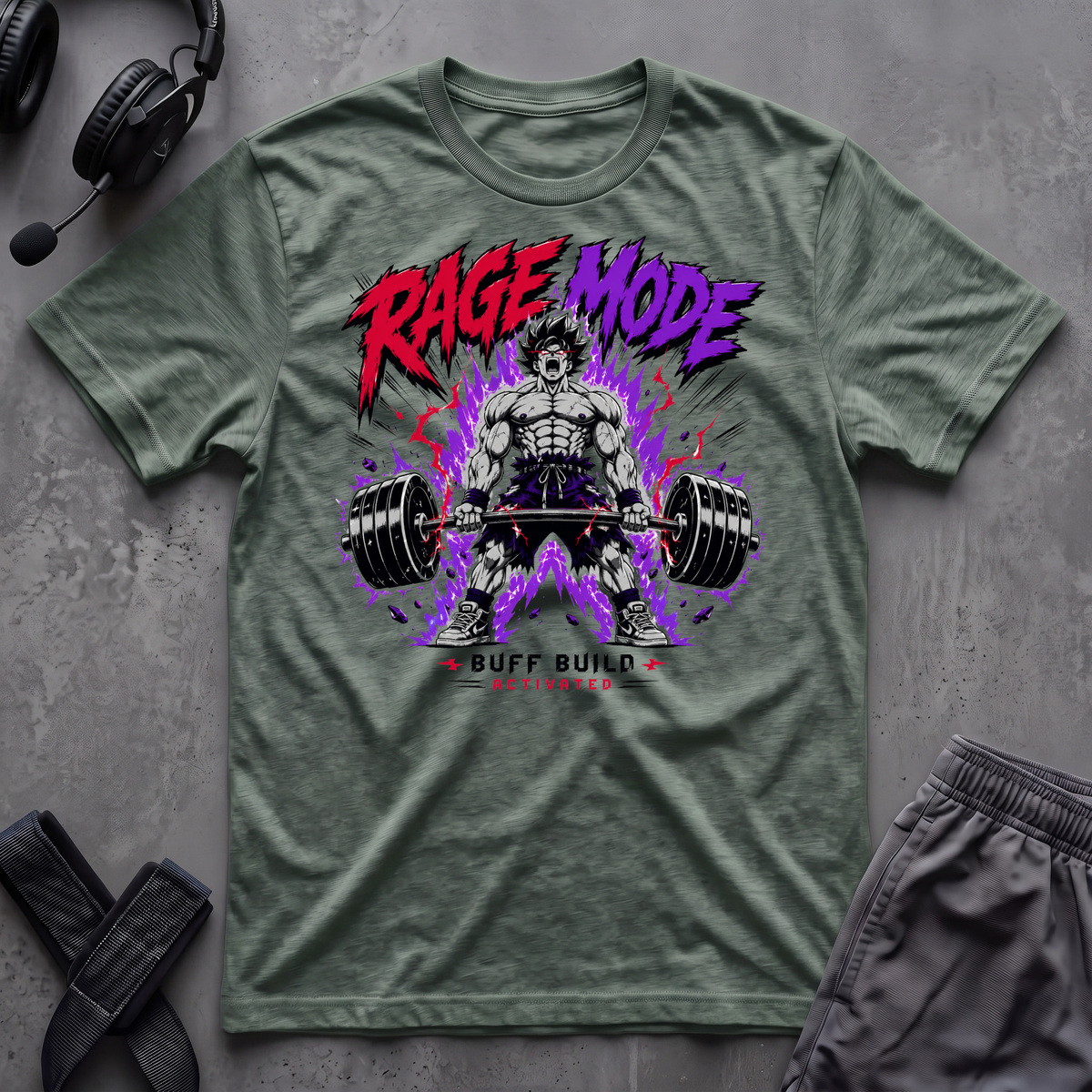 Rage Mode Buff Build Activated T-Shirt