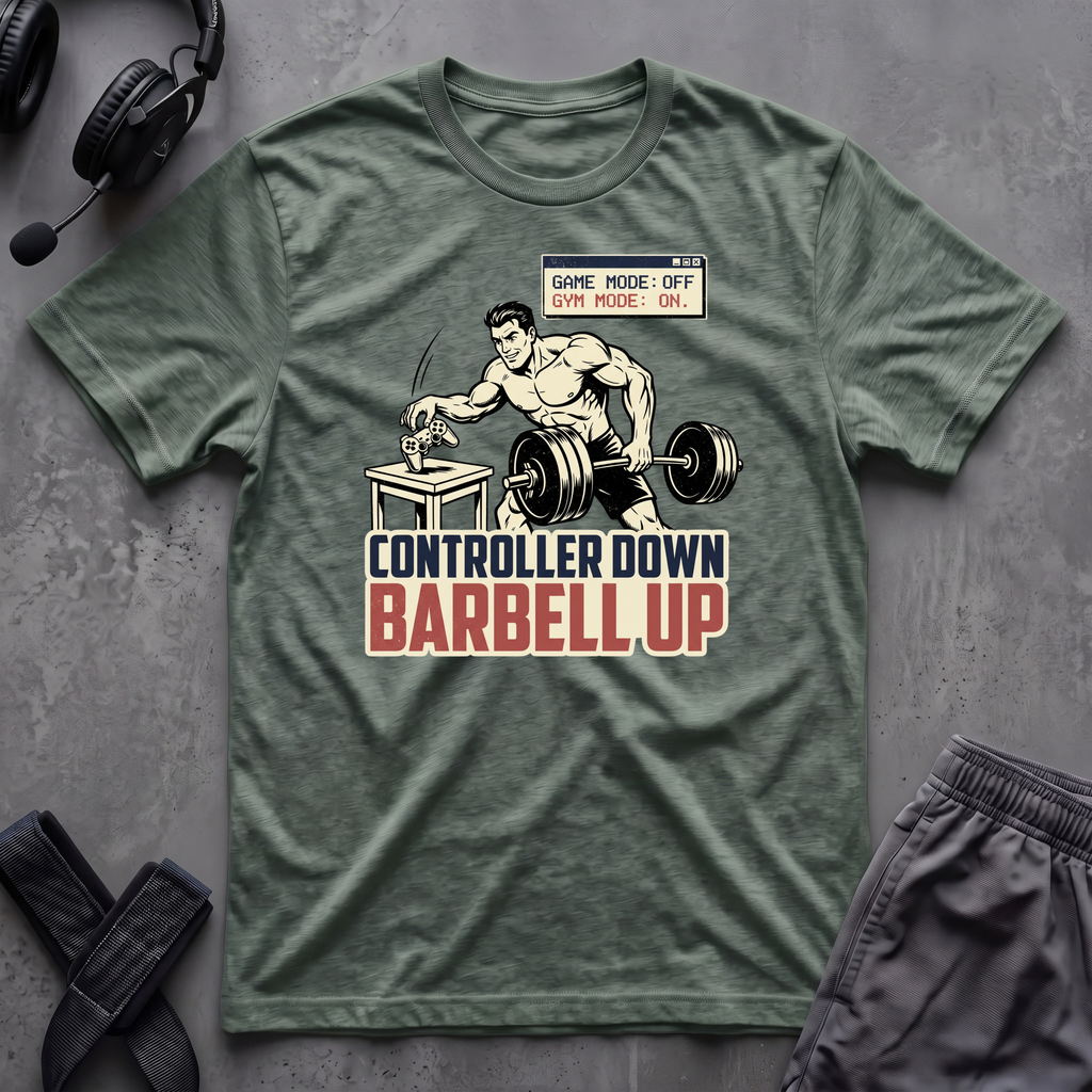Controller Down Barbell Up  T-Shirt