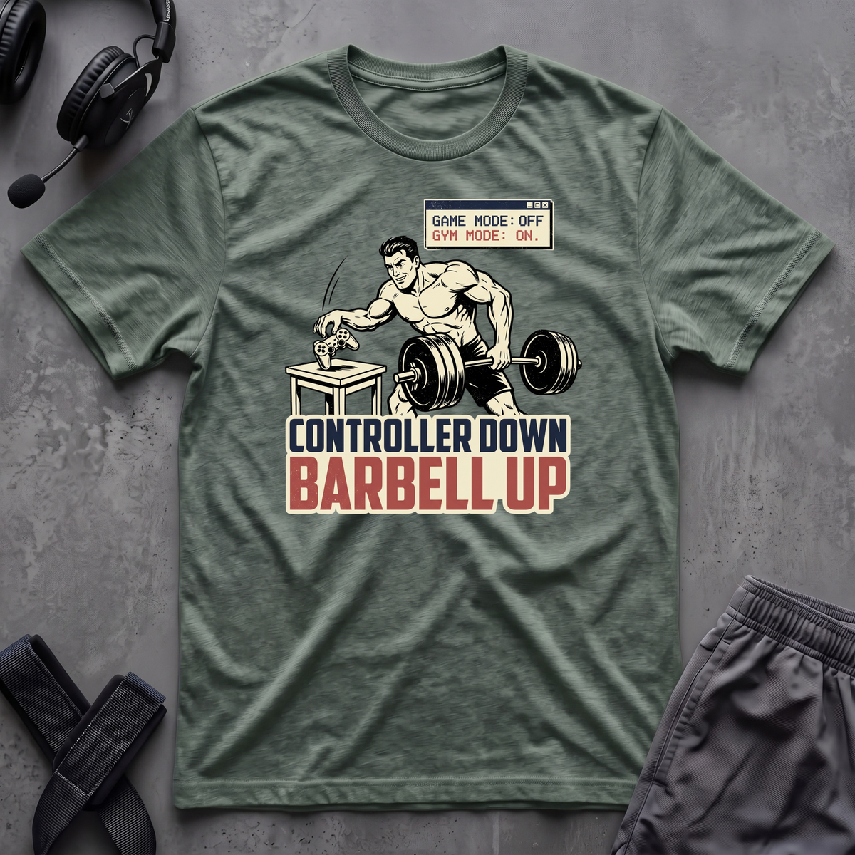 Controller Down Barbell Up  T-Shirt