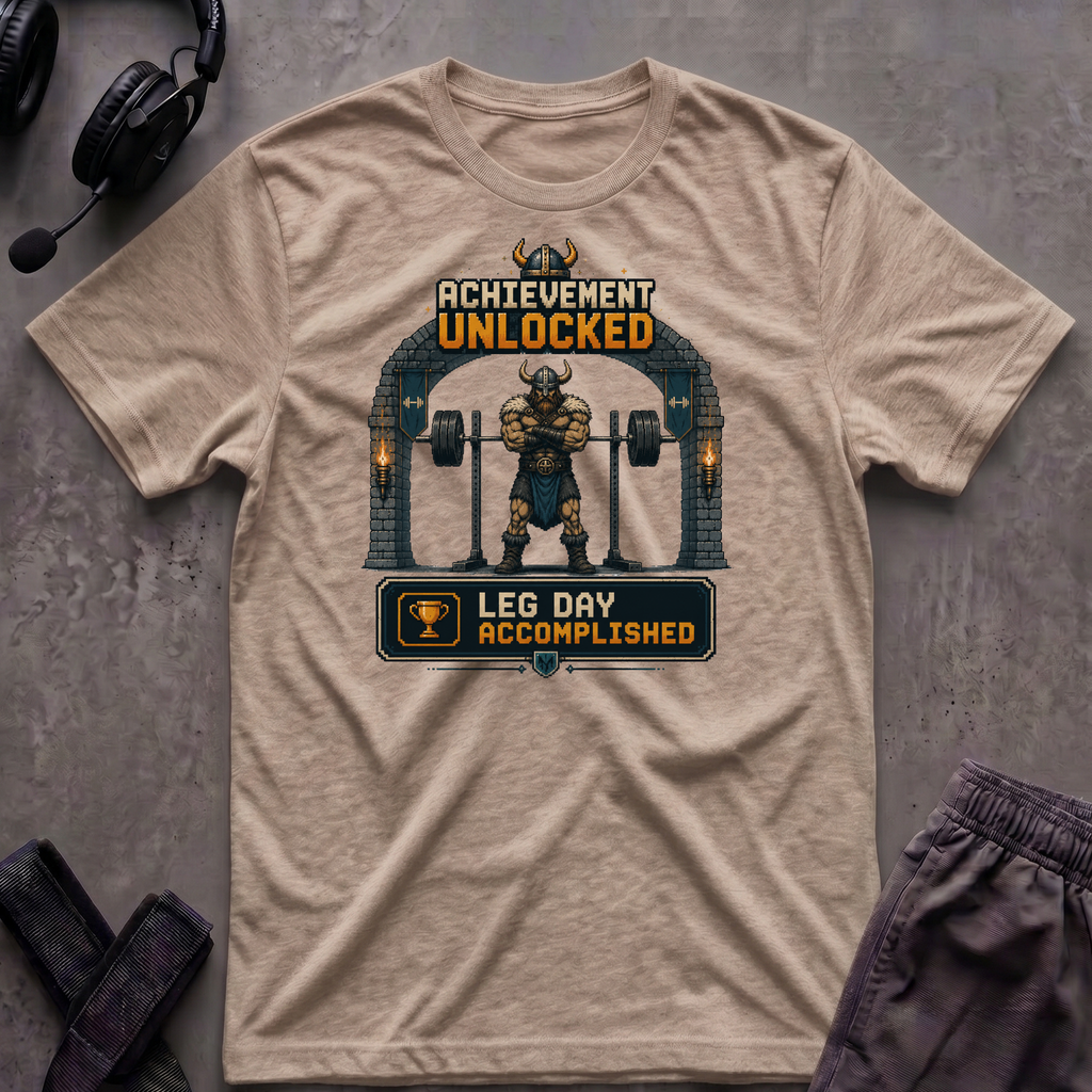 Leg Day Achievement Unlocked T-Shirt