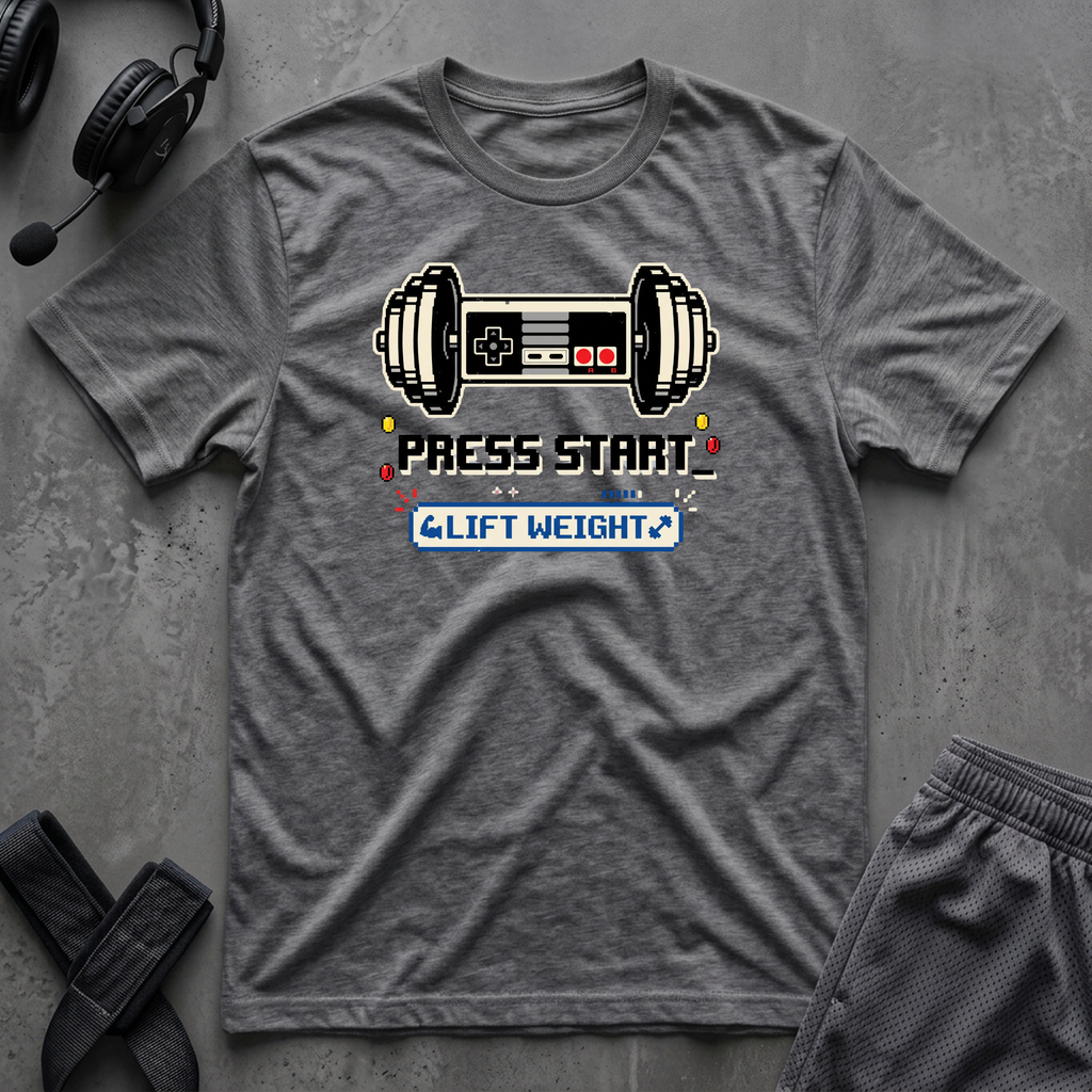 Press Start Lift Weight T-Shirt