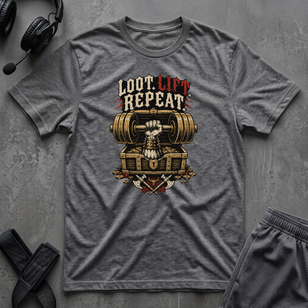 Loot. Lift. Repeat. T-Shirt