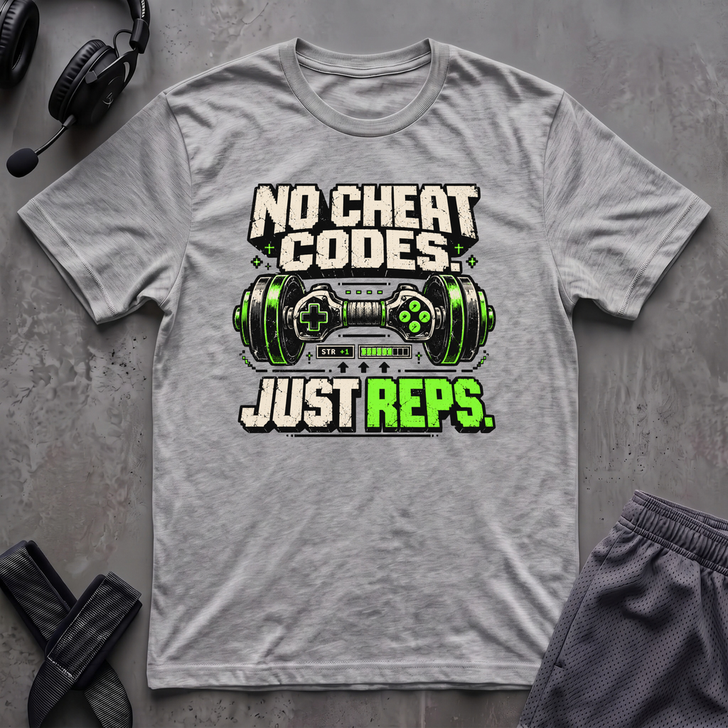 No Cheat Codes Just Reps T-Shirt