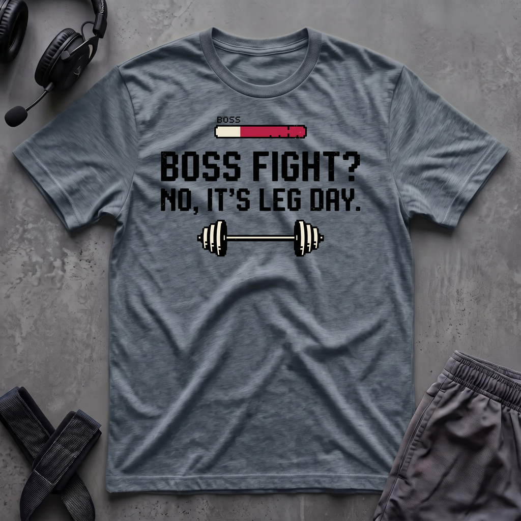 Boss Fight No, It´s Leg Day  T-Shirt
