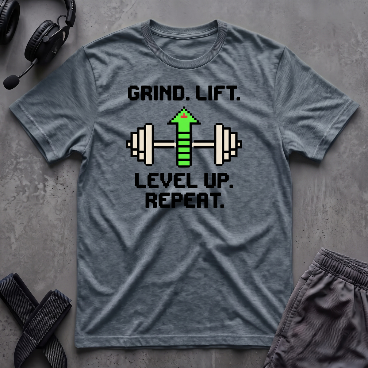 Grind.Lift.Level Up.Repeat.  T-Shirt