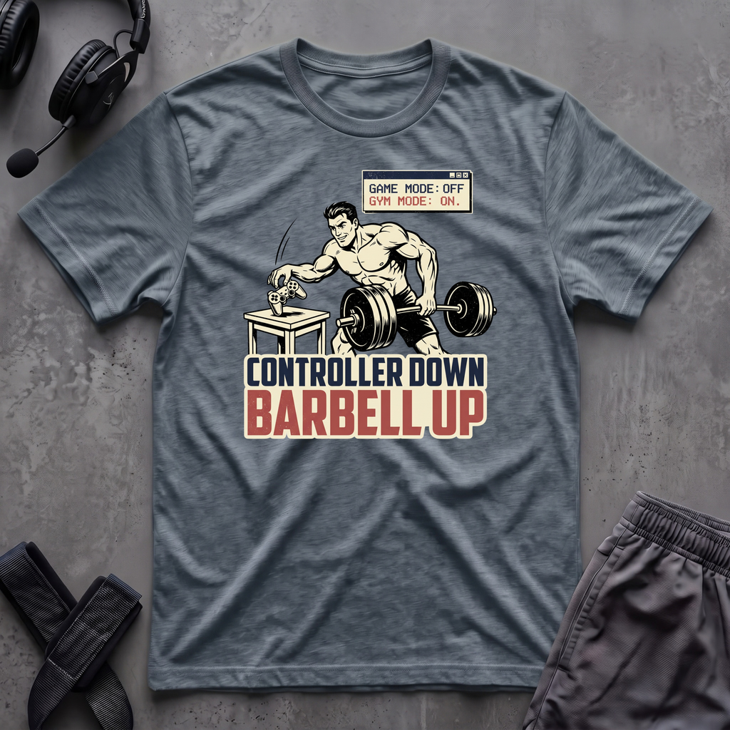Controller Down Barbell Up  T-Shirt