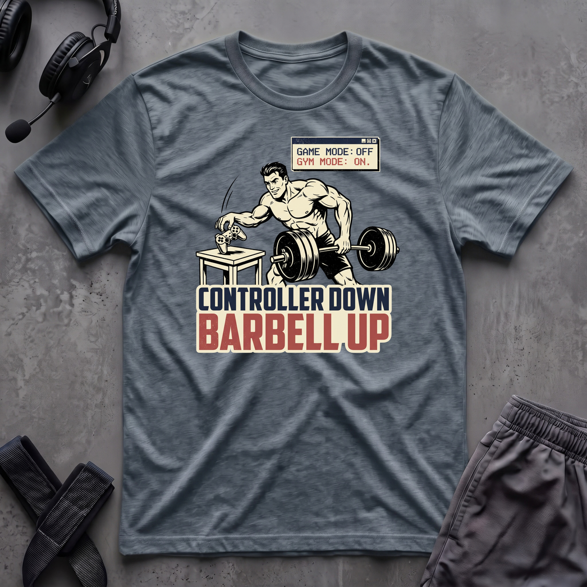 Controller Down Barbell Up  T-Shirt