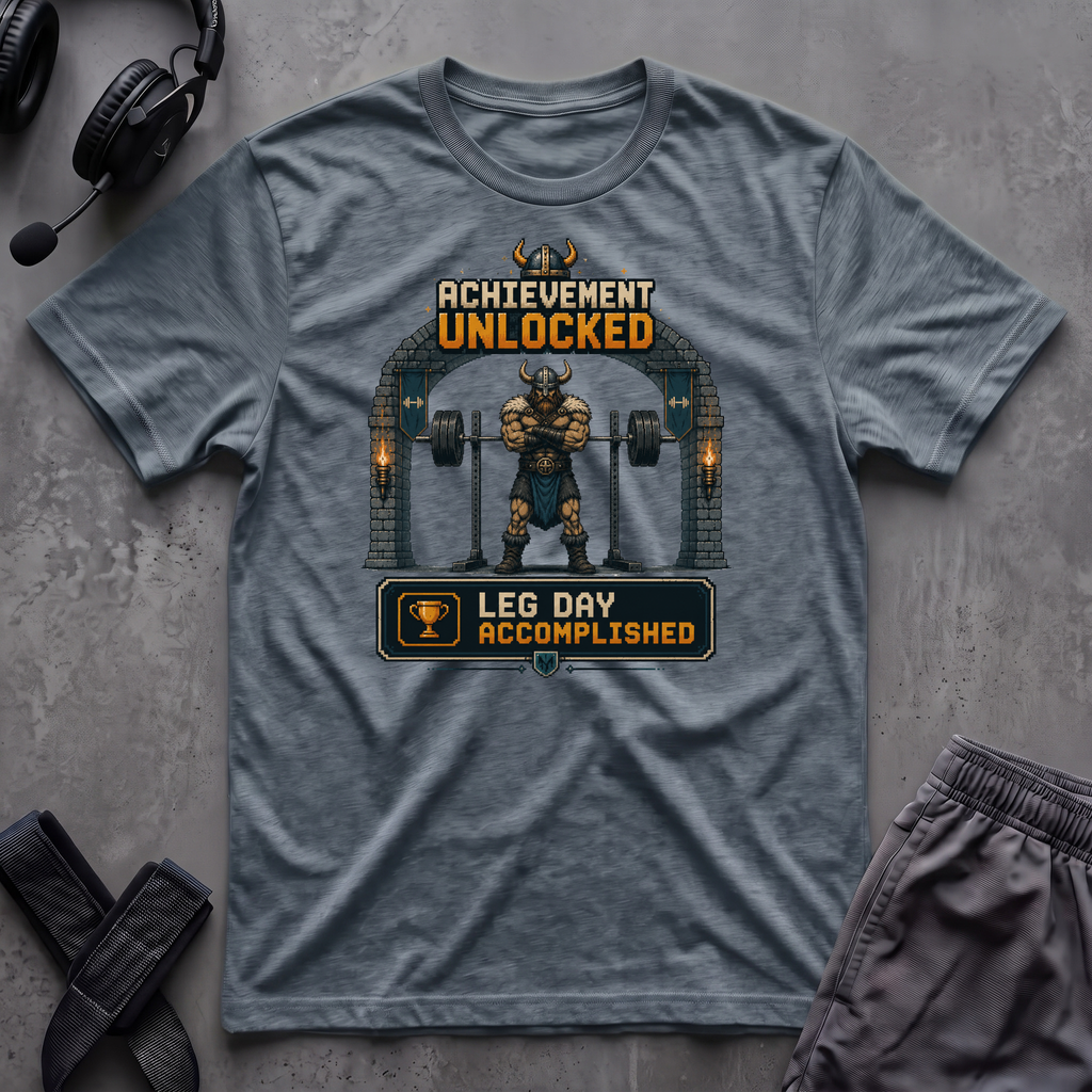 Leg Day Achievement Unlocked T-Shirt