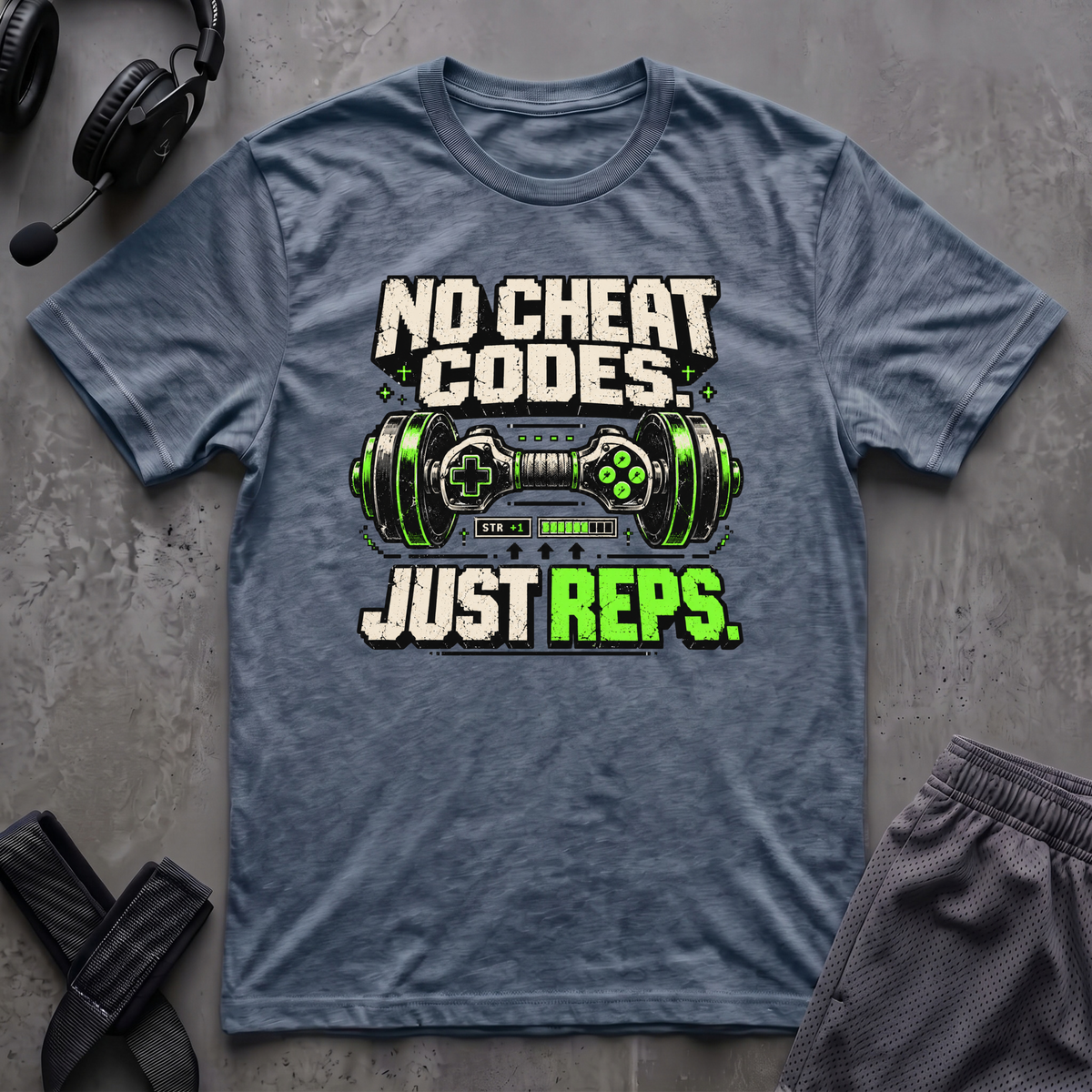 No Cheat Codes Just Reps T-Shirt
