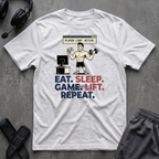 Eat.Sleep.Game.Lift.Repeat.  T-Shirt