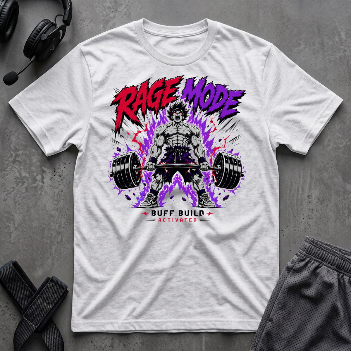 Rage Mode Buff Build Activated T-Shirt