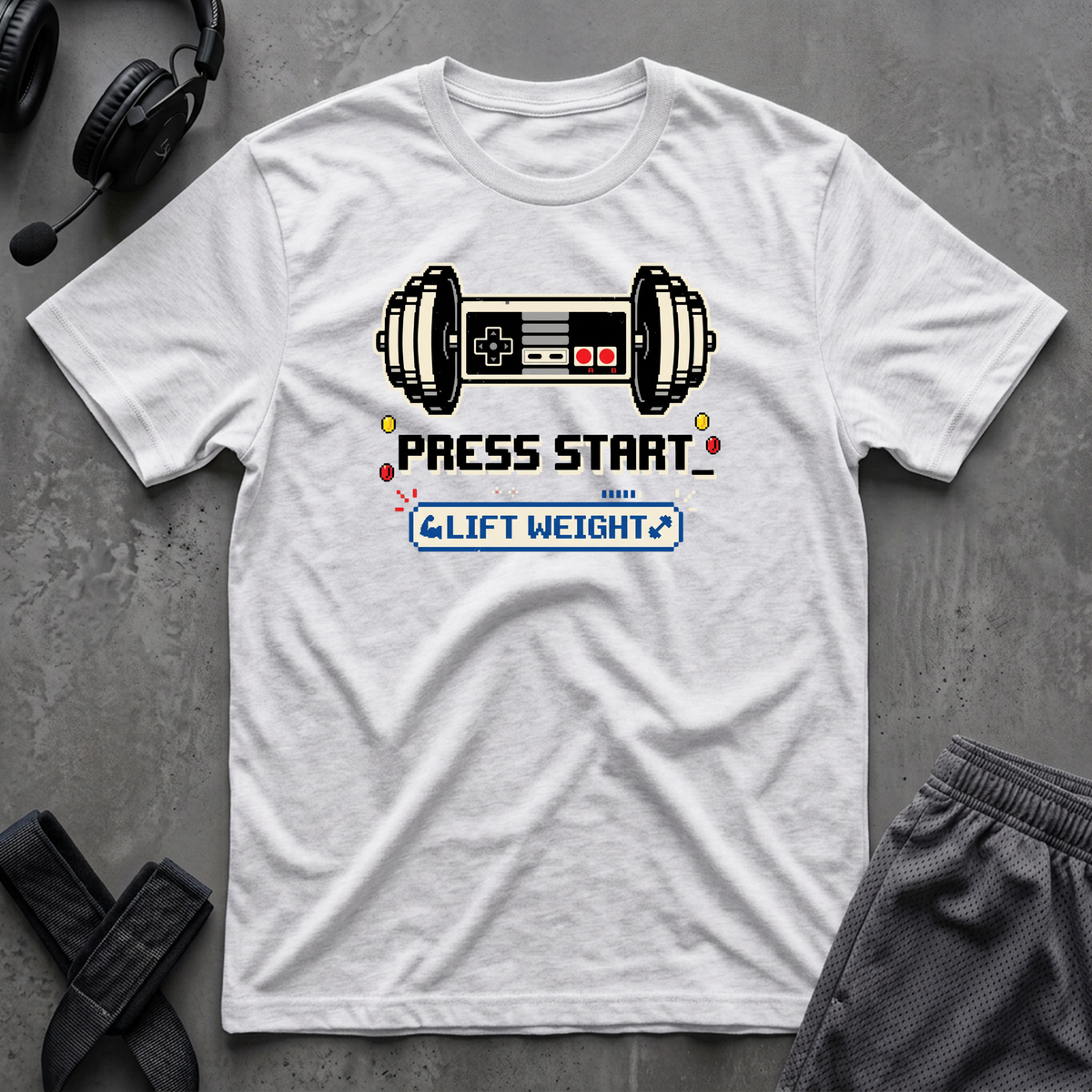 Press Start Lift Weight T-Shirt