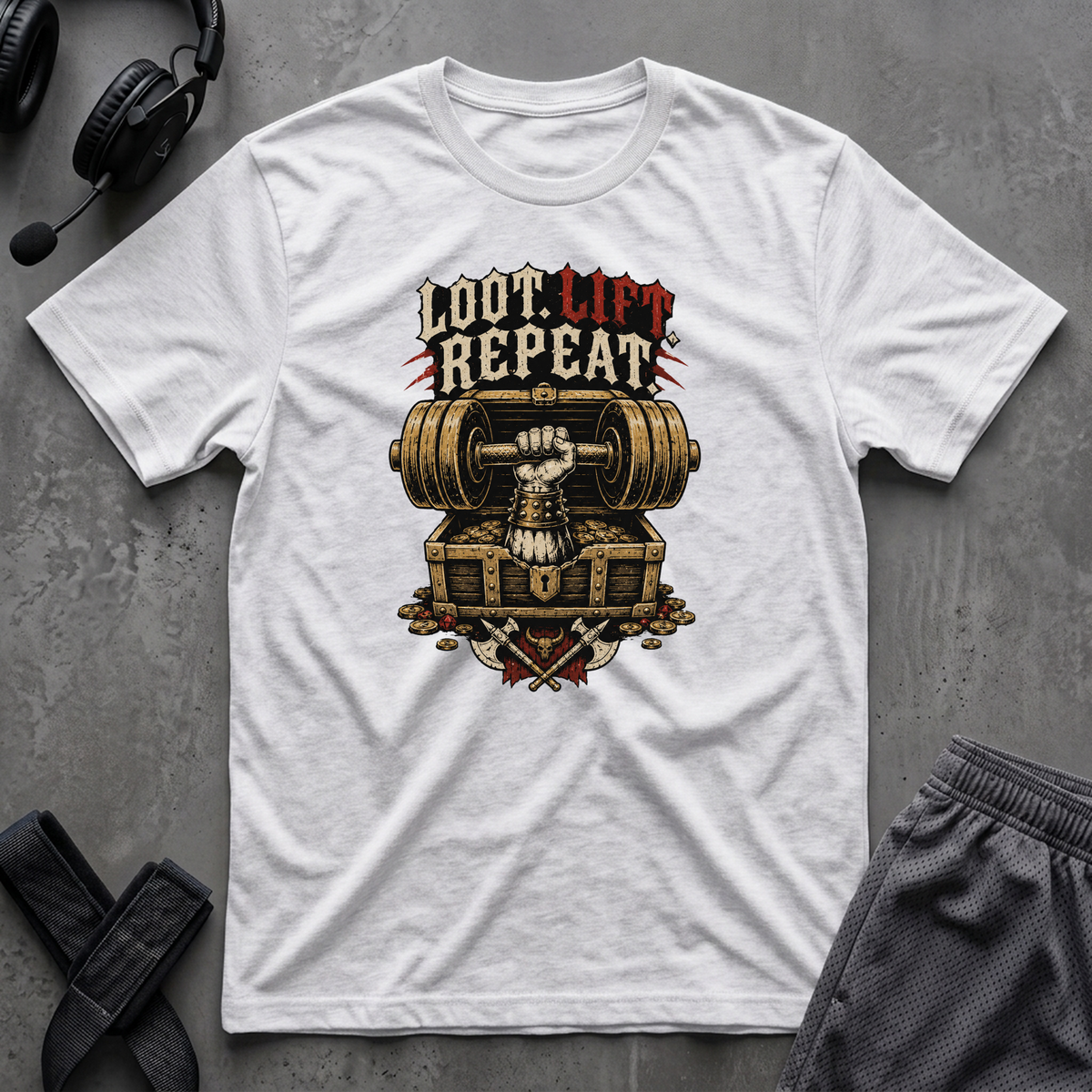 Loot. Lift. Repeat. T-Shirt