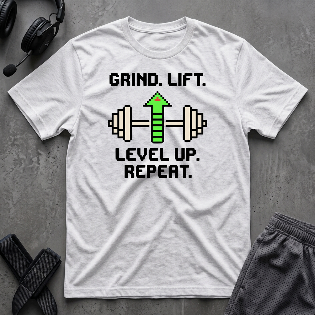 Grind.Lift.Level Up.Repeat.  T-Shirt