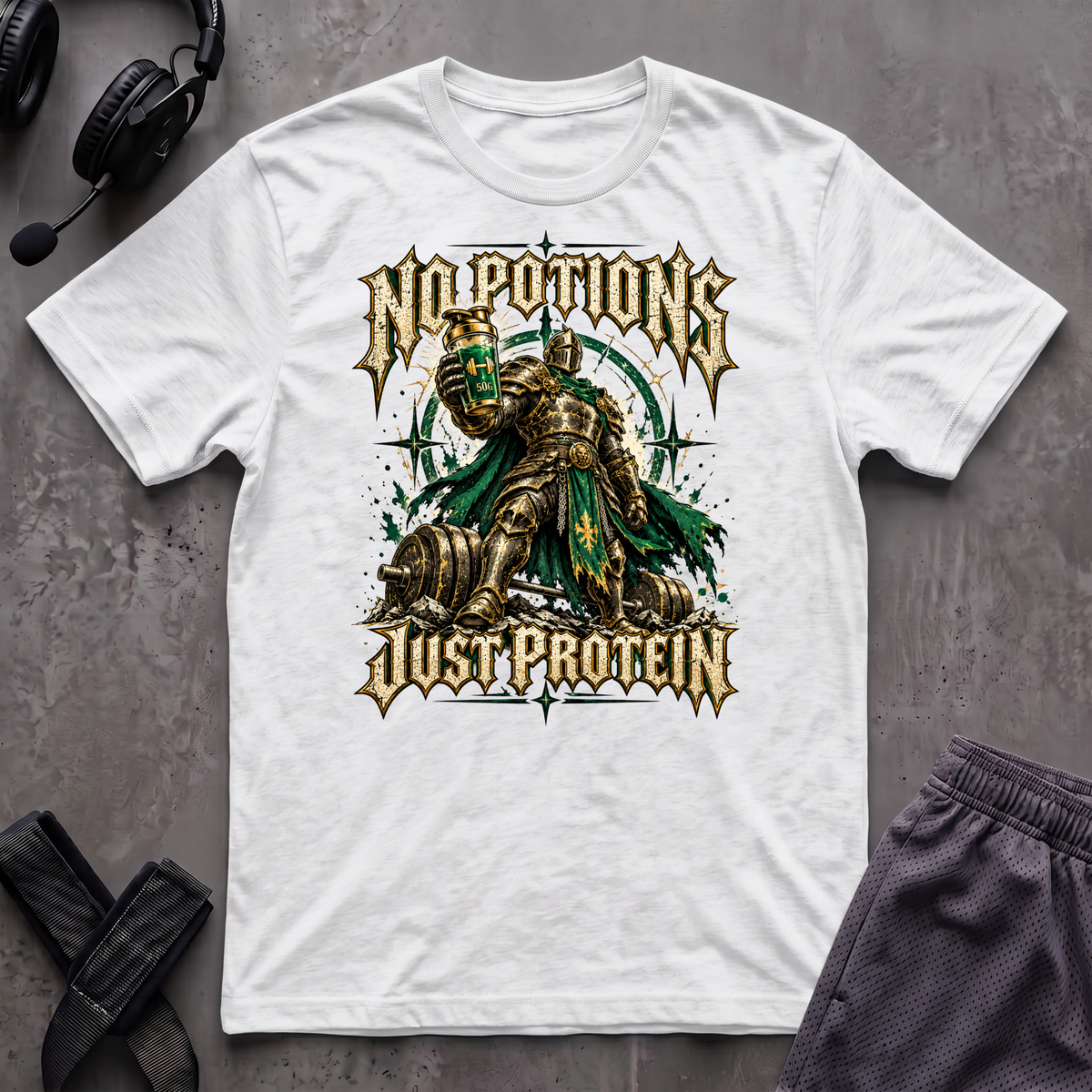 No Potions Just Protein T-Shirt