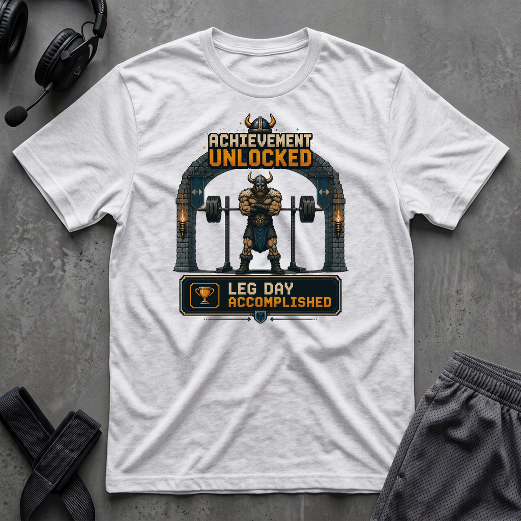 Leg Day Achievement Unlocked T-Shirt